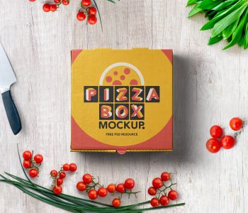 Pizza Box Mockup Packaging
