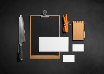 Restaurant & Bar Stationery Branding Mockup