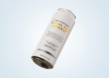 500ml Can Free Mockup