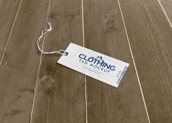 Free Clothing Tag Mockup PSD