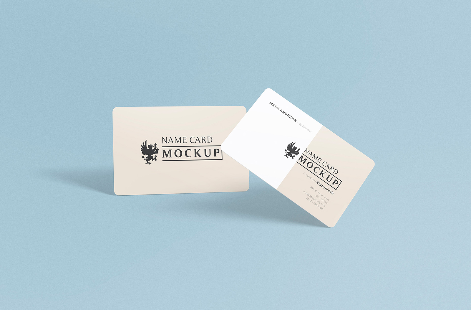 Download Free Name Card Mockup Mockup World Hq