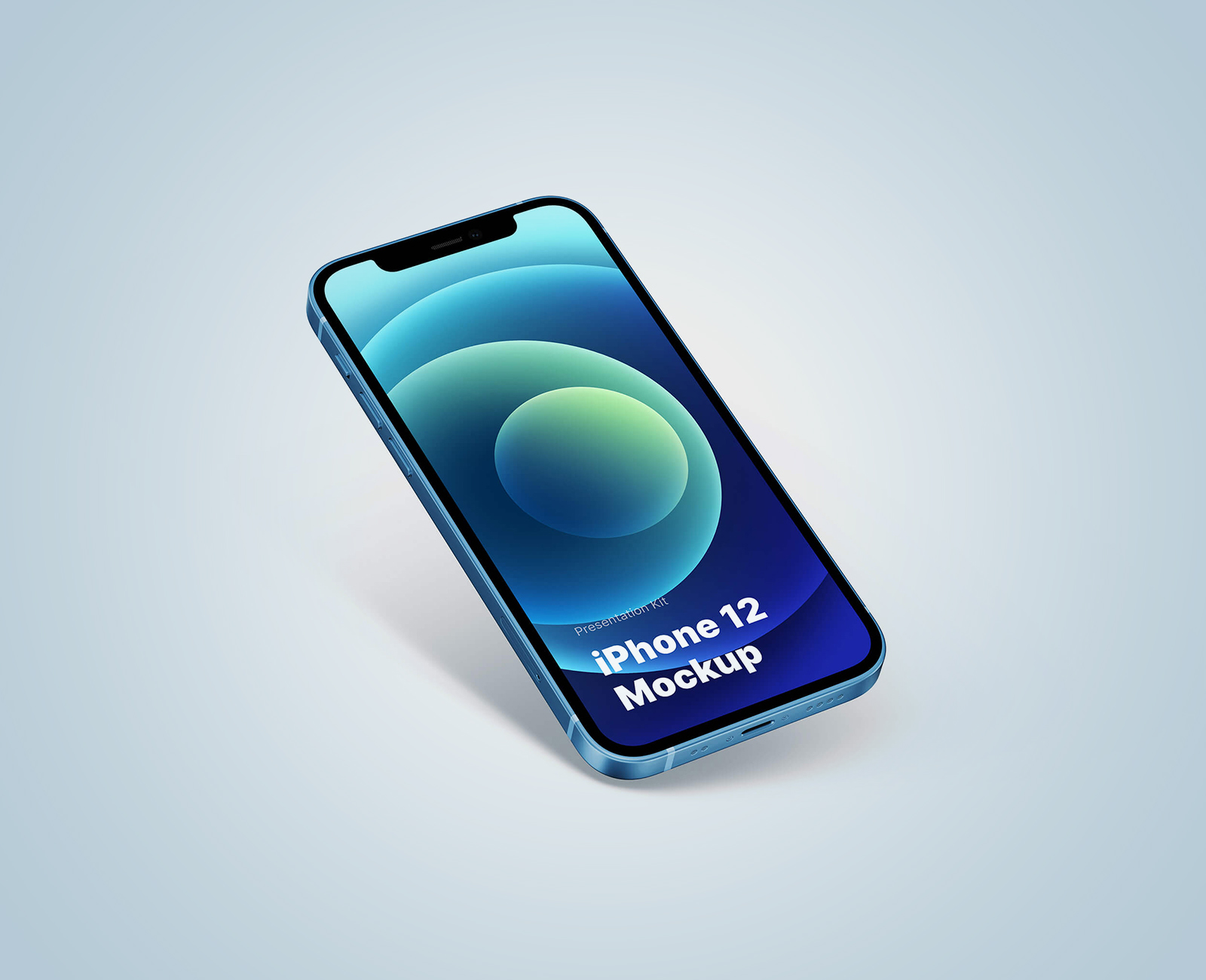 Free iPhone 12 PSD Mockup