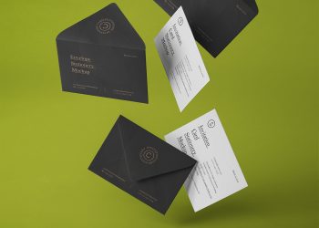 Gravity Envelope and Invitation Mockups