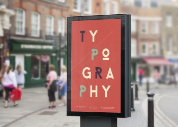 Street Billboard PSD Mockup