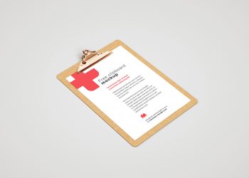 Clipboard Free Mockup PSD