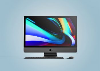 Apple iMac Pro Front View Free Mockup