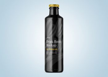 Free 250ml Glossy Bottle Mockup