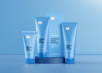 Cosmetic Tubes Free Mockup