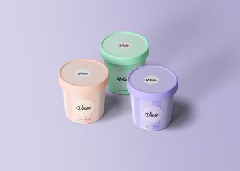 Ice Cream Cups Mockup