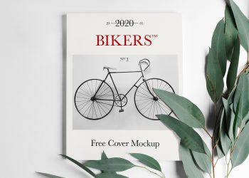 Magazine Cover Free Mockup PSD