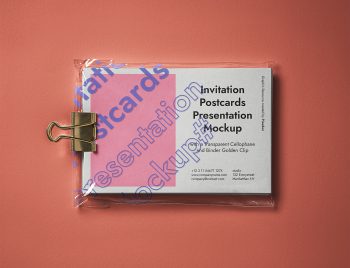 PSD Postcard Free Mockup Presentation