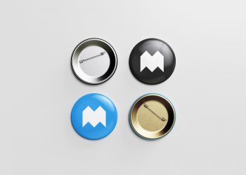 Pin Button Free Mockup