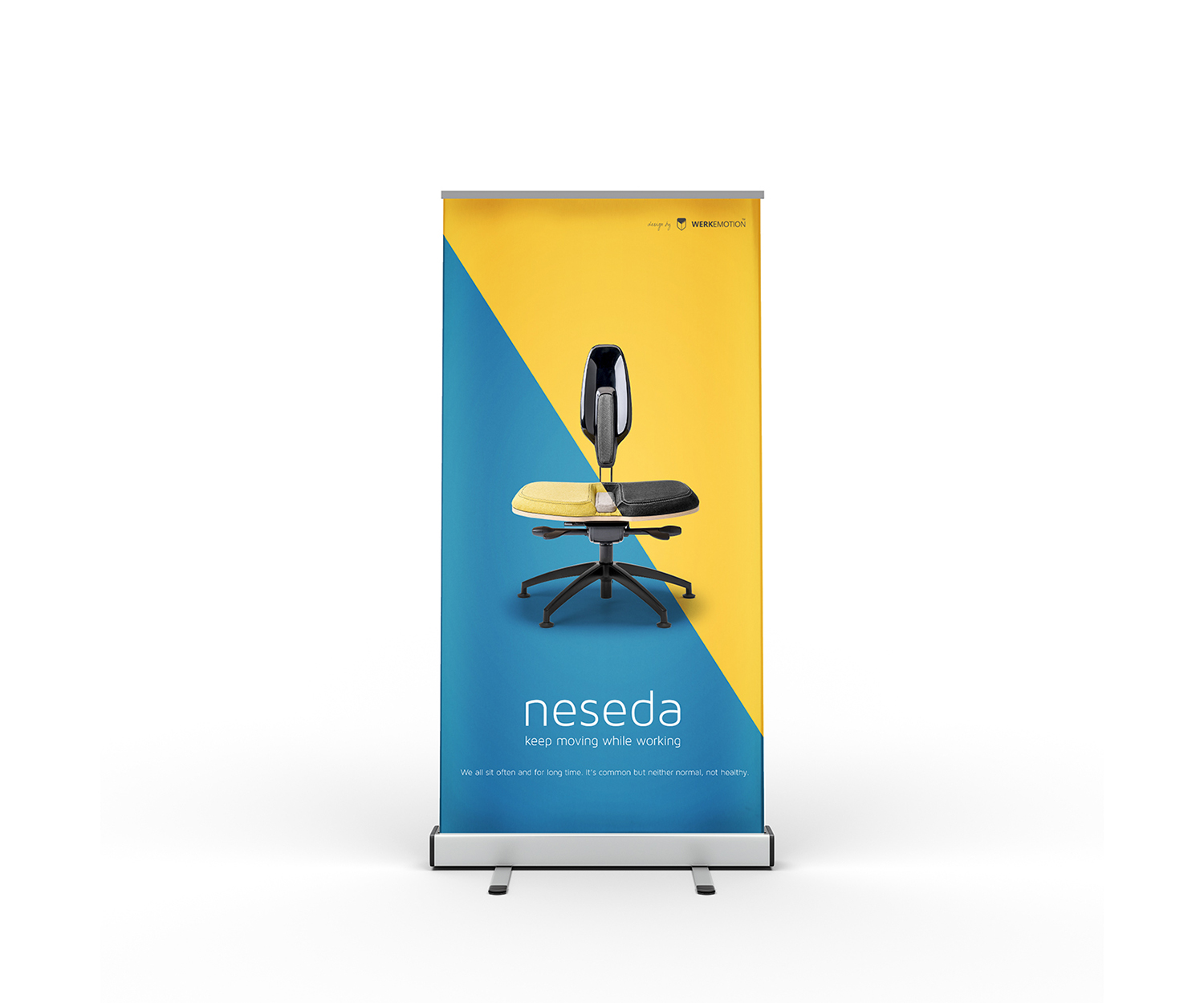 Stand Roll-Up Banner Free Mockup