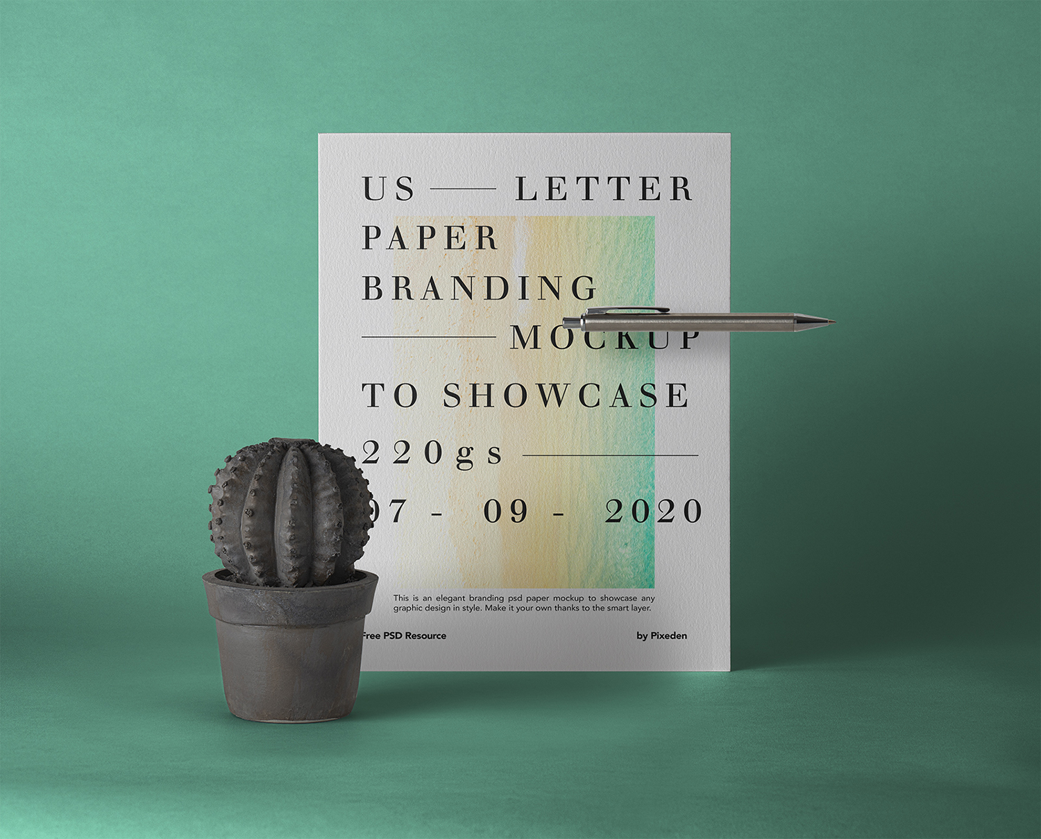 US Letter Brand Paper Free Mockup