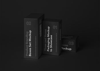 Box Free Mockup Product Branding Set