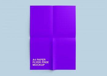 Free A4 Paper Flyer Mockup