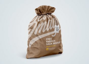 Free Fabric Sack Mockup