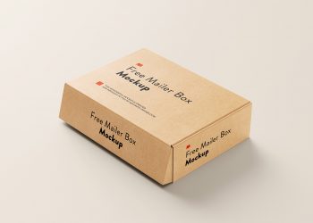 Free Mailer Box Mockup Set