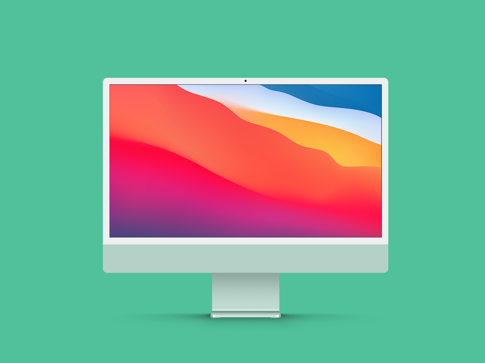 Free New iMac 24 Inch Display Mockup