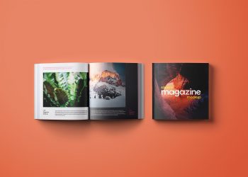 FreeFree Square Magazine Mockups