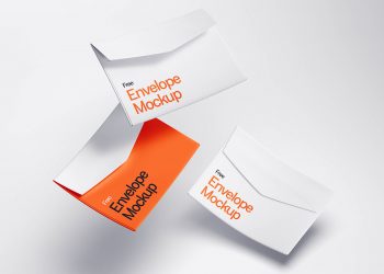 Levitating Envelope Free Mockups