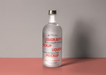 Liquor Bottle Design Mockup
