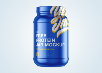 Protein Jar Free Mockup 2lb