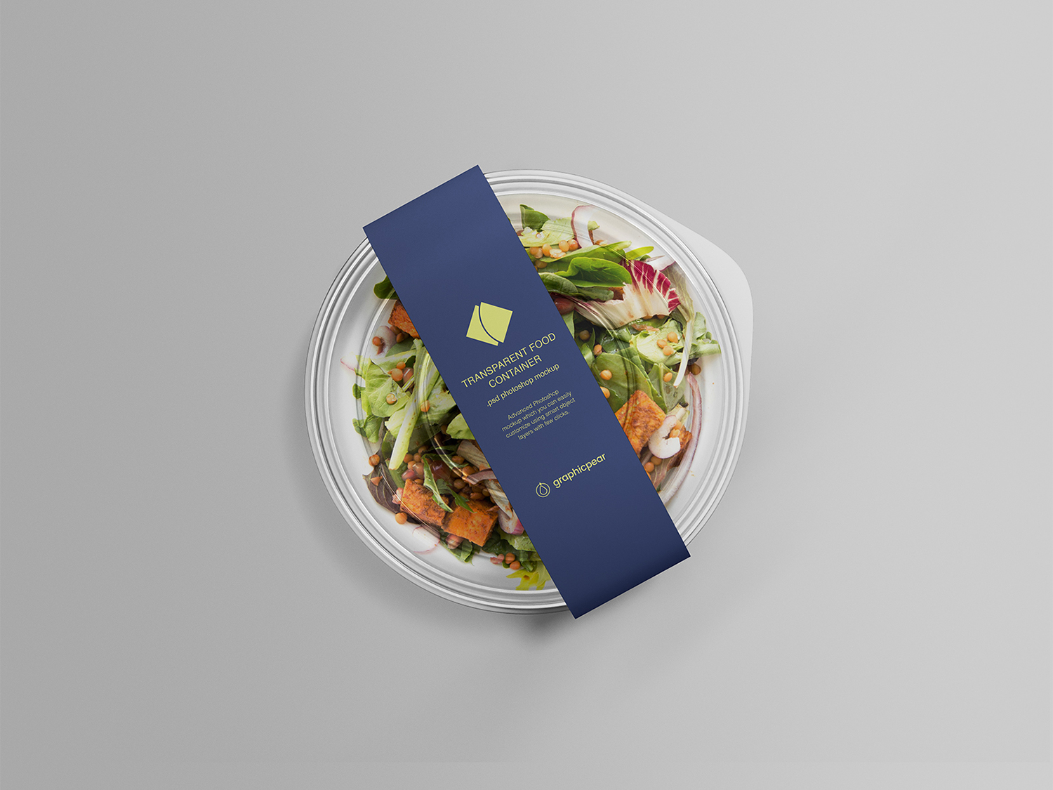 Salad Container Packaging Free Mockup