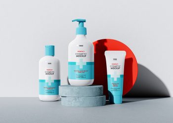 Set of Cosmetics Free Mockups