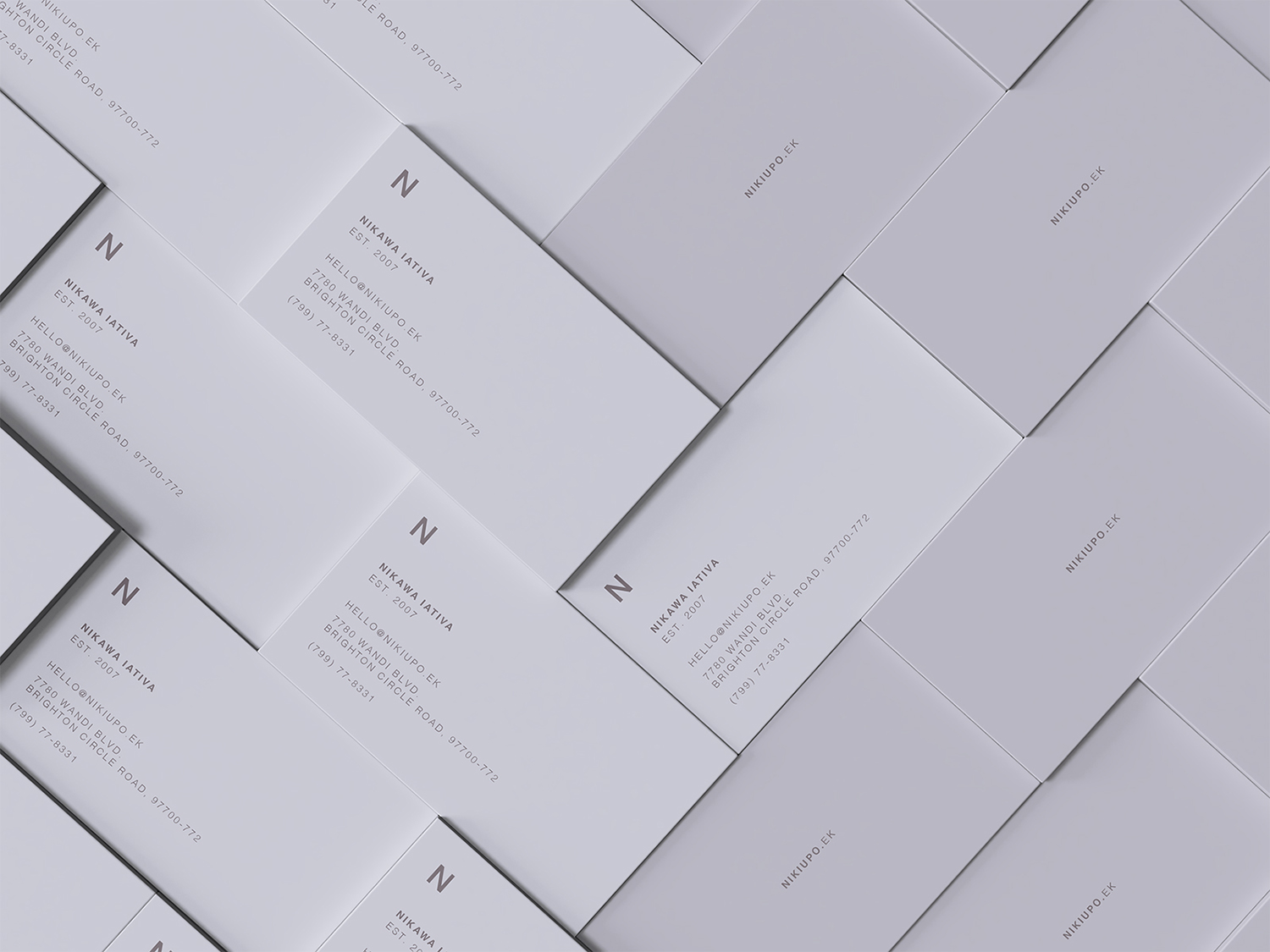 Stacked Business Cards Free Mockup