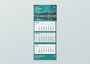 Wall Calendar Free Mockup