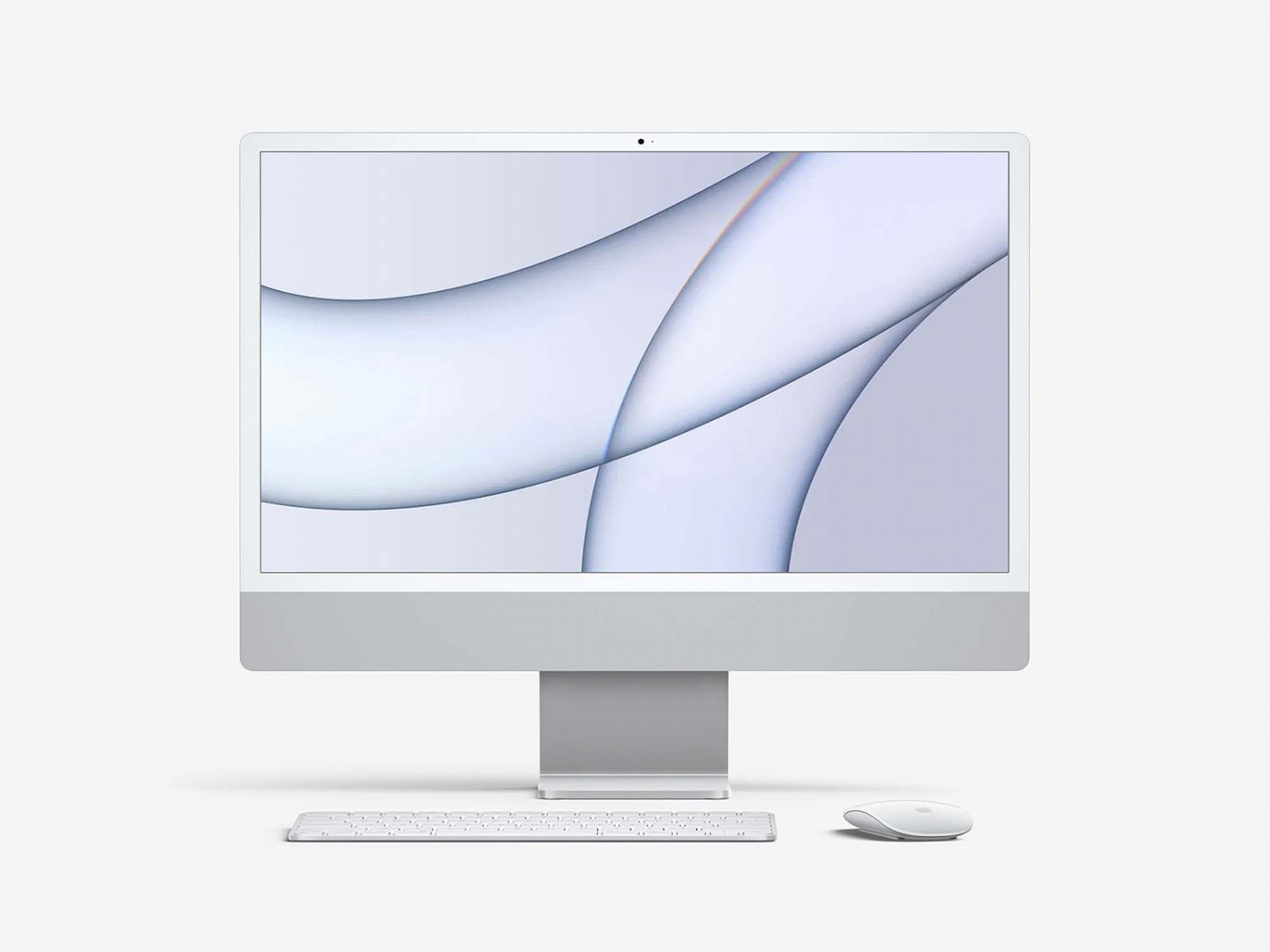 2021 iMac 24inch Free Mockup