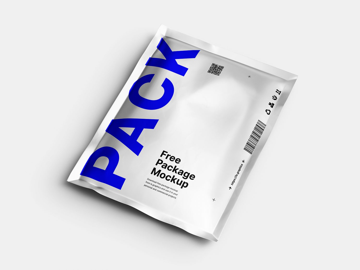 Aluminum Pouch Package Free Mockup