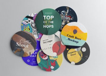 Beer Pad Free Coaster Free Mockup