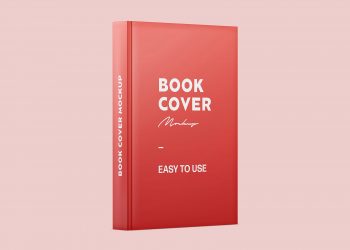 Book Spine and Cover Free Mockup