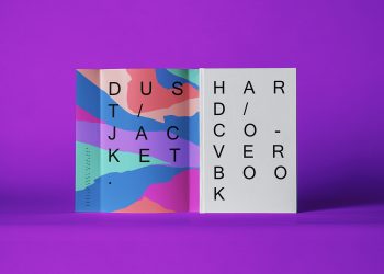 Dust Jacket & Hardcover Book Covers Free Mockup