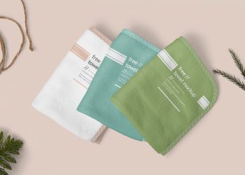 Free Hand Towel Mockup