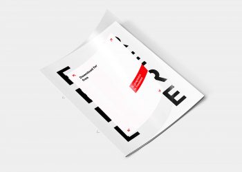 Letter Transparent Cover Brochure Free Mockup
