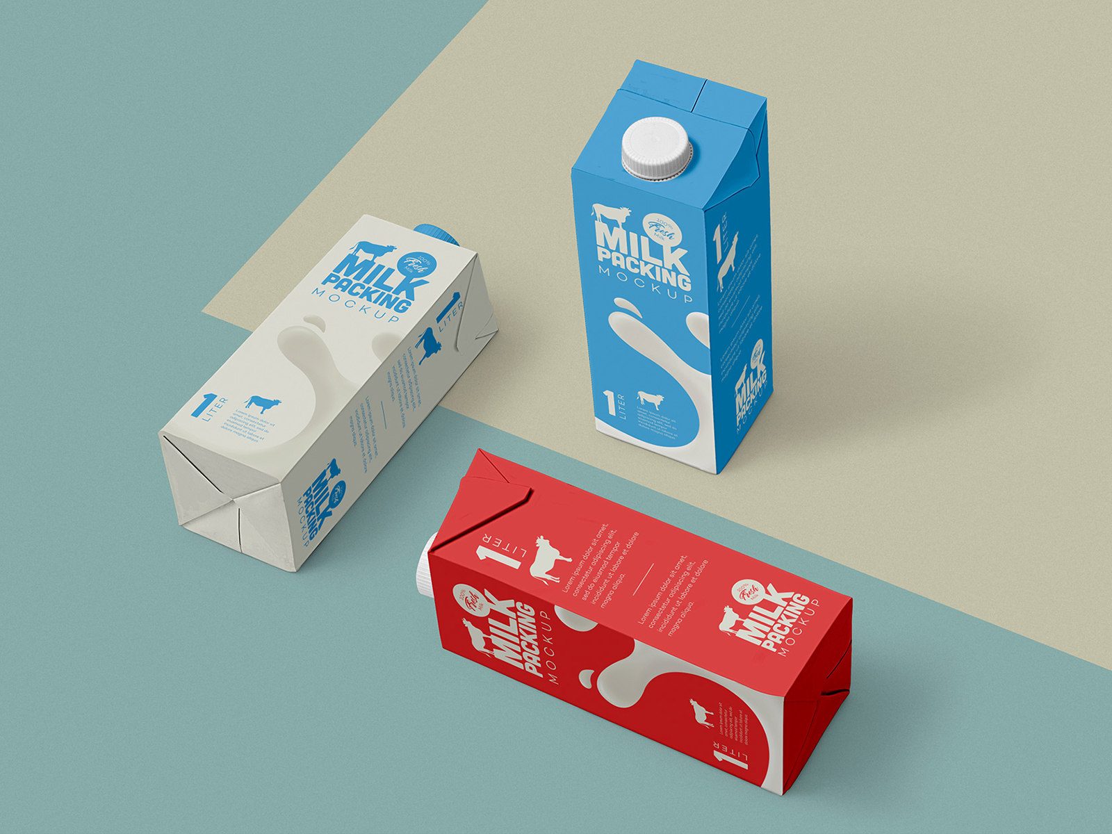 Milk Packaging Free Mockup