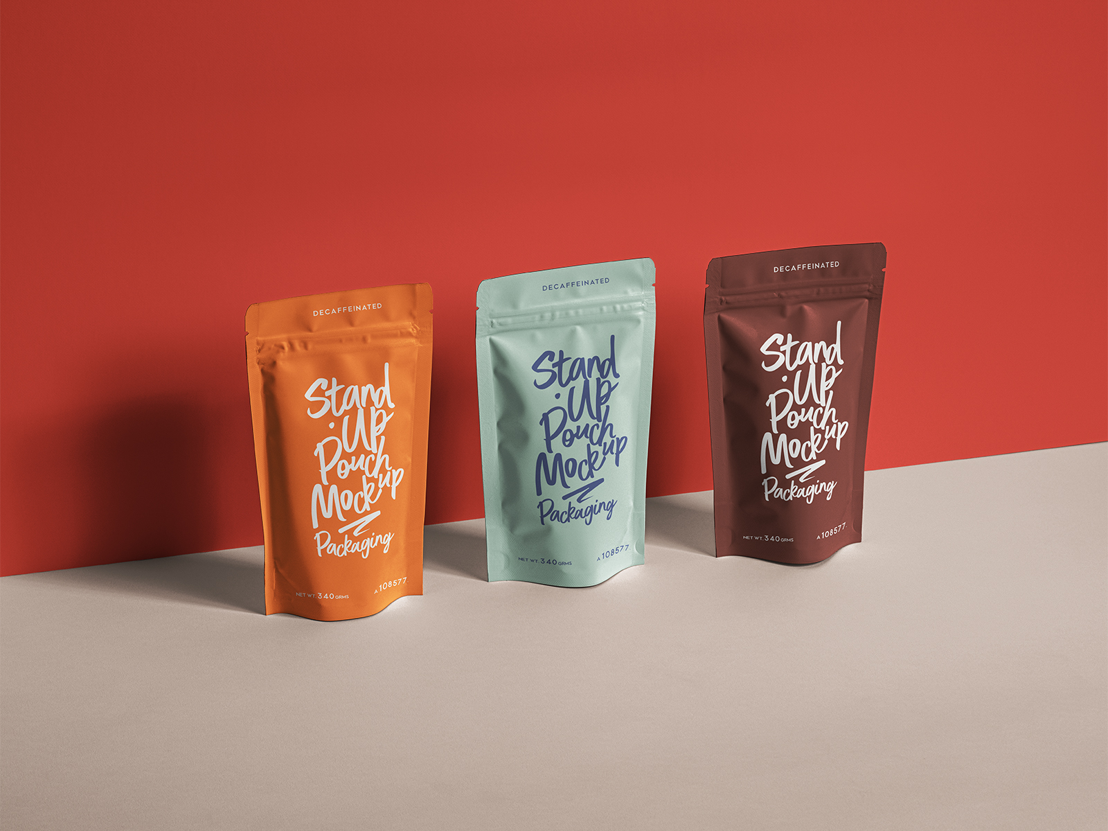Stand-Up Pouch Packaging Free Mockup