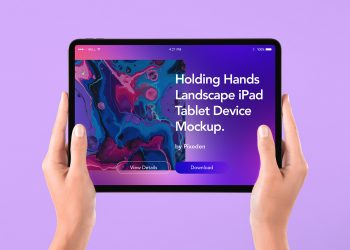 Tablet iPad Free Mockup in Hand