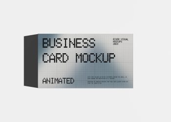 Animated Business Card Free Mockup