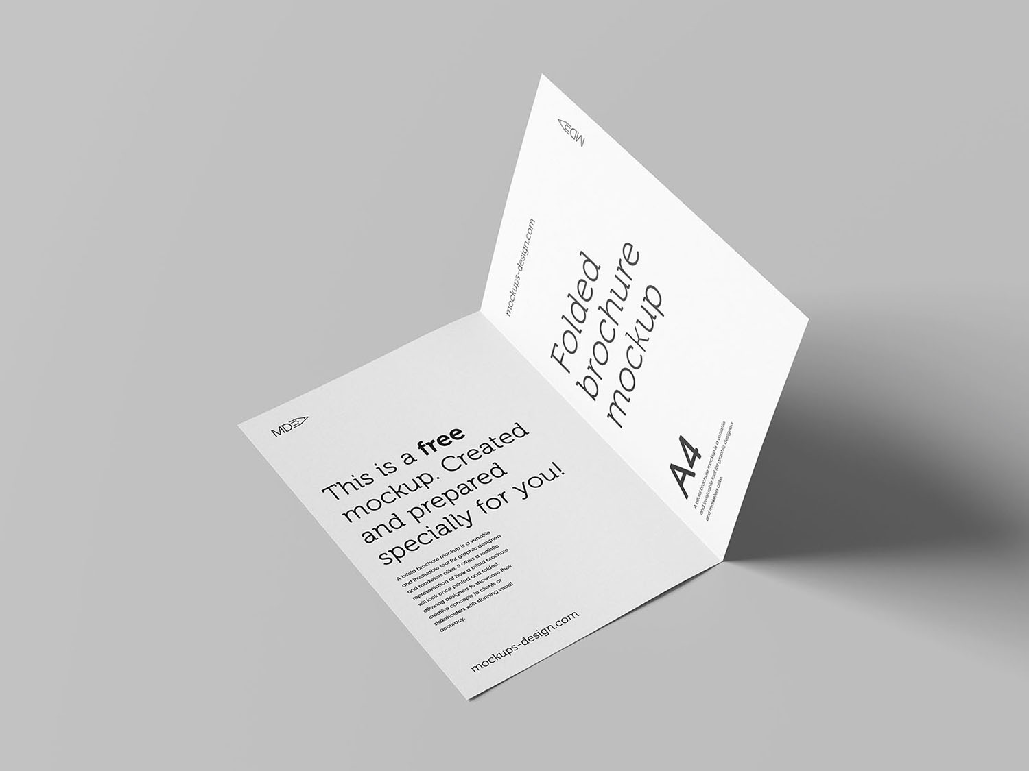 Bi-Fold Brochure Free Mockup