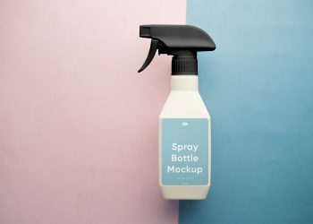 Detergent Spray Bottle Free Mockup