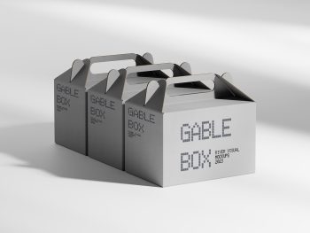 Gable Box Free Mockup