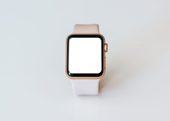 Golden Smart Watch Free Mockup