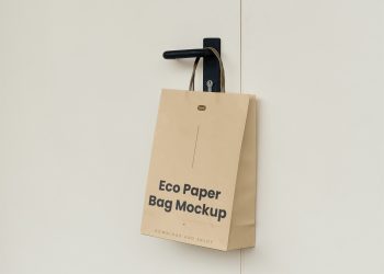Hanging Paper Bag Free Mockup