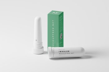 Plastic Nasal Inhaler Free Mockups | Mockup World HQ