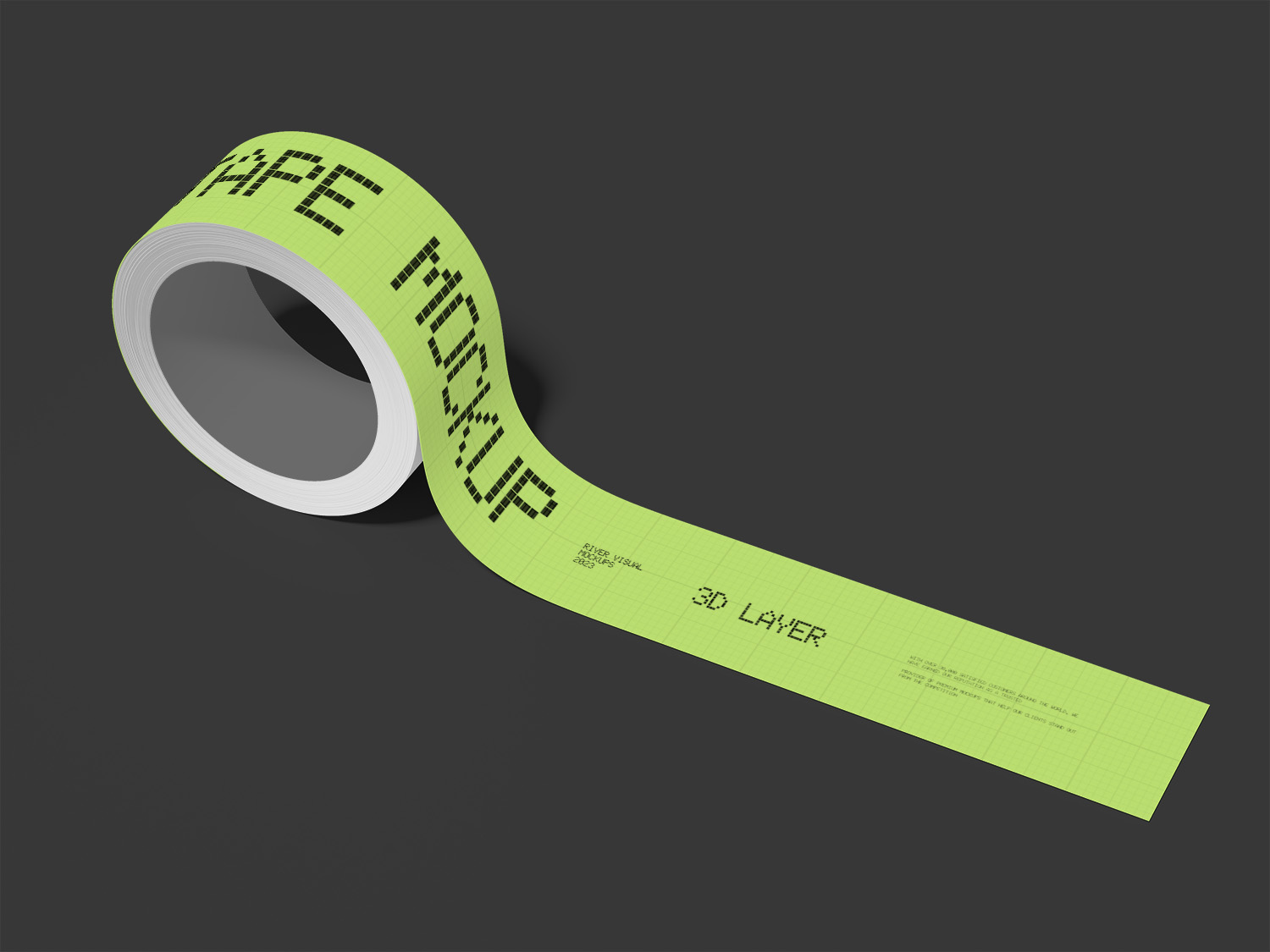 Roll Duct Tape Free Mockup