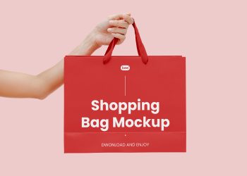 Shopping Bag in Hand Free Mockup